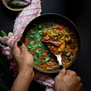 Spinach and Dhal Makhani
